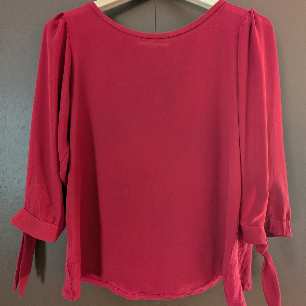 LOFT - Romantic red blouse Sz M